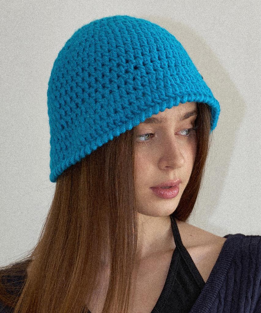 Seullouseulloulli Haul Winter Wool Handmade Crochet Knit Bucket Hat _ 9 Colors