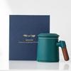 Chaxun Wood Whisper II Ceramic Tea Brewing Set, Cerulean Blue Gift Box