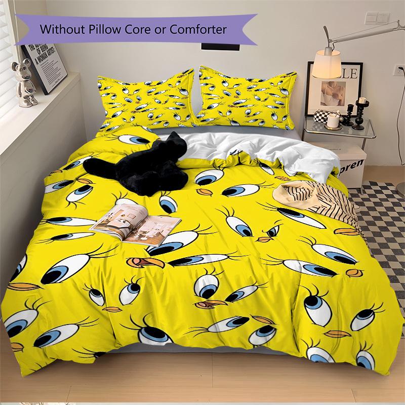 3pcs Bedding Set  Includes 1 Comforter + 2 Pillowcases, Without Pillow Inserts, Soft Comfortable, Lightweight Breathable, Printed Home Bedro