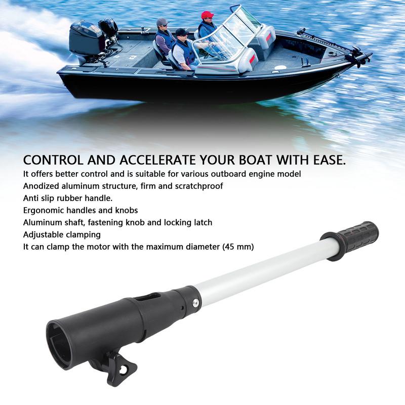 Outboard Motor Tiller Extension Handle Tiller Handle Extension Aluminum Tube for Outboard Type Handle Tug Motor