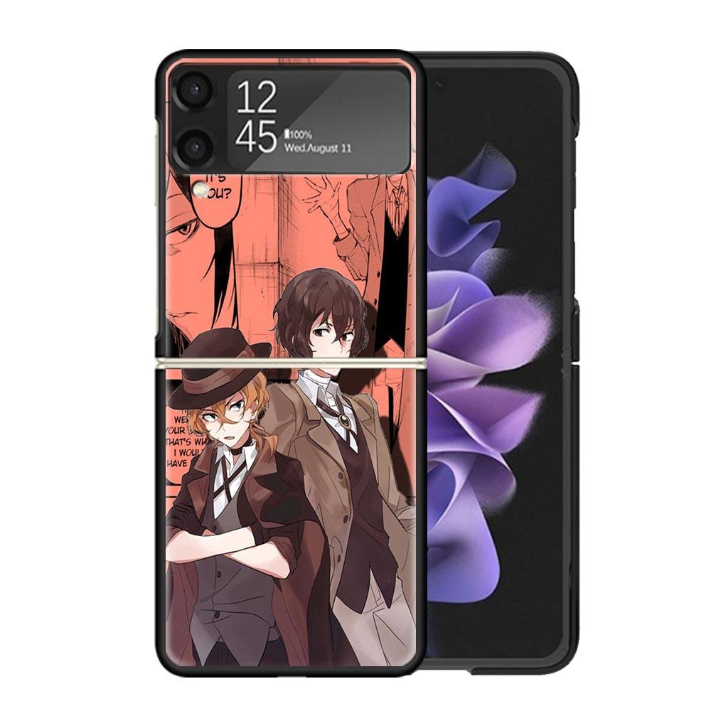 Bungo Stray Dogs Manga Clear Phone Case For Samsung Z Flip 7 6 5 4 3 Galaxy ZFlip7 ZFlip6 ZFlip5 ZFlip4 ZFlip3 5G Print Cover Z