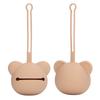 Silicone Pacifier Case Holder Travel Storage Pouch Accessories for Newborn Baby Boys Girls Bear Shape