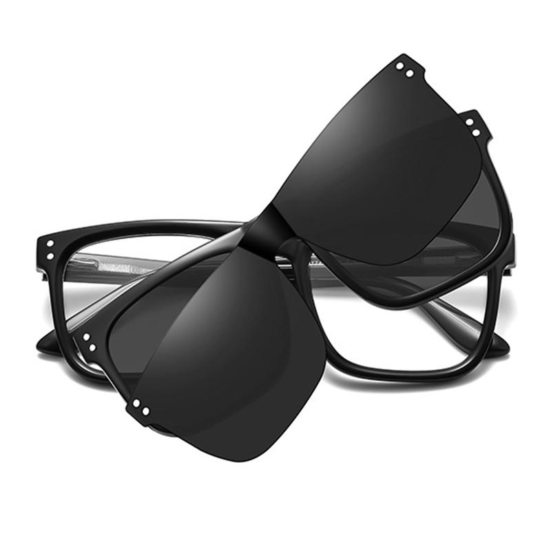 3 in 1 Magnetic Anti Blue Light Reading Glasses Men Women Ultralight TR90 Clip On Sunglasses Driving Fishing Eyeglass