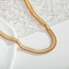 Collana Choker a Spina di Pesce Placcata Oro 5MM Acciaio Inossidabile 316L Collana a Catena Snake per Donne Uomini Gioielli Regalo Ingrosso