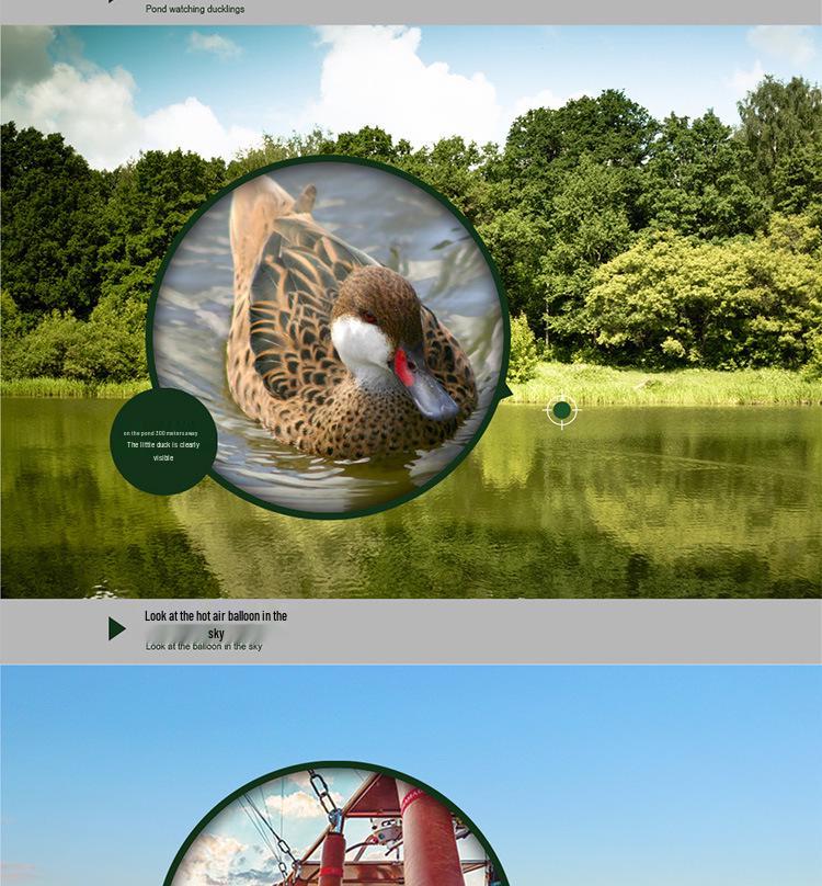 Wasserdichtes HD-Fernglas für Vogelbeobachtung 25-75X70 mit variablem Zoom für Ziel-, Landschafts- und Mondbeobachtung
