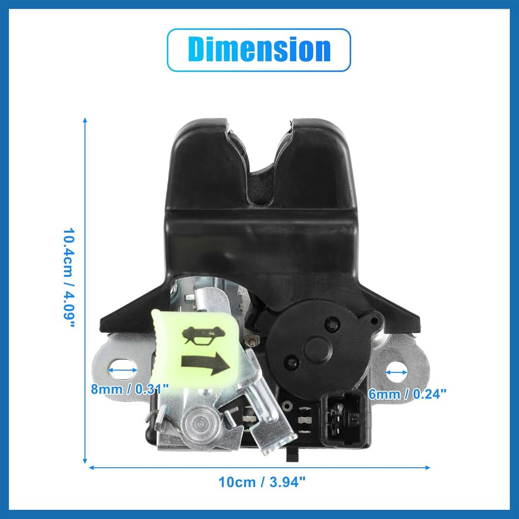 Trunk Latch Lock Actuator 81230-C1500 for Hyundai Sonata 2018-2019 Sedan Tailgate Door Latch Lock Actuator Motor Rear Trunk Lid Lock Latch Actuator