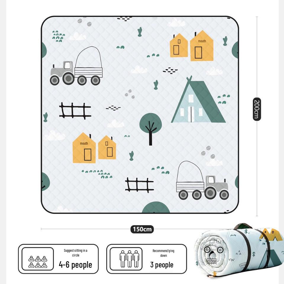 

Waterproof Outdoor Picnic Mat - Thick, Portable, Moisture-Proof Ground Mat for Camping & Spring Outings. No specifications
