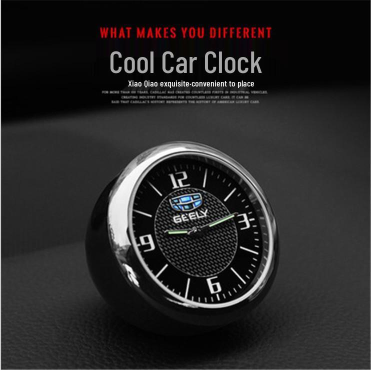 Luminous Quartz Dashboard Clock for Car Interior Decoration