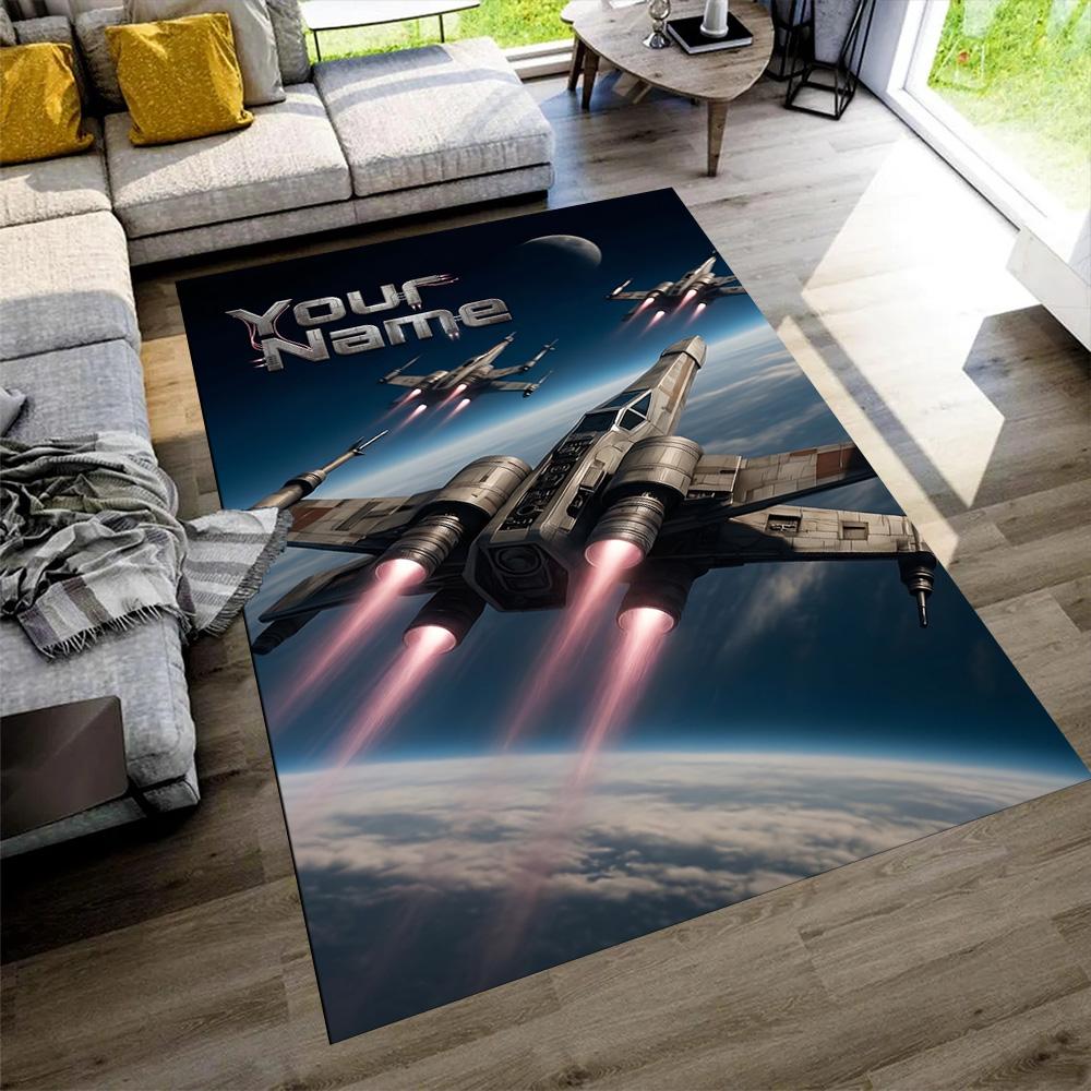 Star Wars Personalized Name Carpet Perfect for Outdoor Foyer Dining Room Decorate room Antislip Carpet Decorate Offices Birthday/Christmas Gift