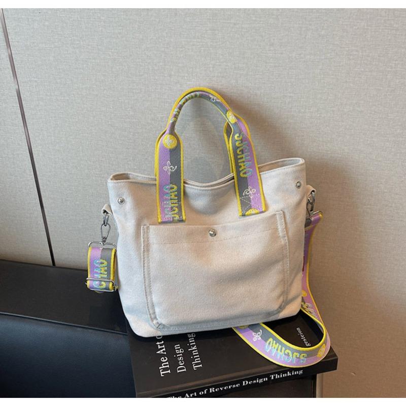 New Niche Contrasting Color Bag Women's Commuter Messenger Bag Fashion Casual Simple Temperament Tote Bag