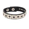 PU Leather Bracelet Punk Goth Studded Spike Rivet Buckle Wristband Cuff Bangle Black Gothic Steampunk for Men Women Unisex 80s