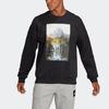 adidas Sweatshirts Men's Black Crew Neck Moderate Regular GM6507