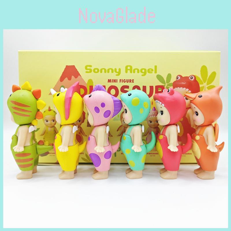 Adorable Pvc Angel Dinosaur Figurines Blind Box Set Including Triceratops And T-rex