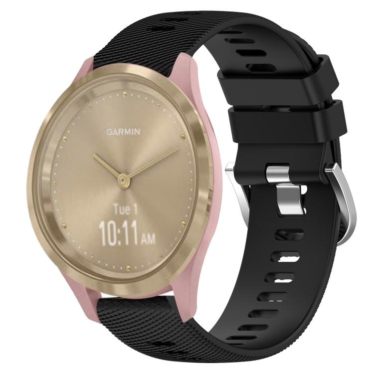 Pro Garmin Vivomove 3S 18mm Jednobarevný silikonový řemínek k hodinkám