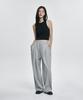 Atejeu Essential One-Pleat Wide Sweatpants [Gray]