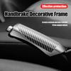 Car Hand Brake Cover Handbrake Grips Protection Cover Carbon Fiber Parking Brake Decoration Shell Interior Accessories