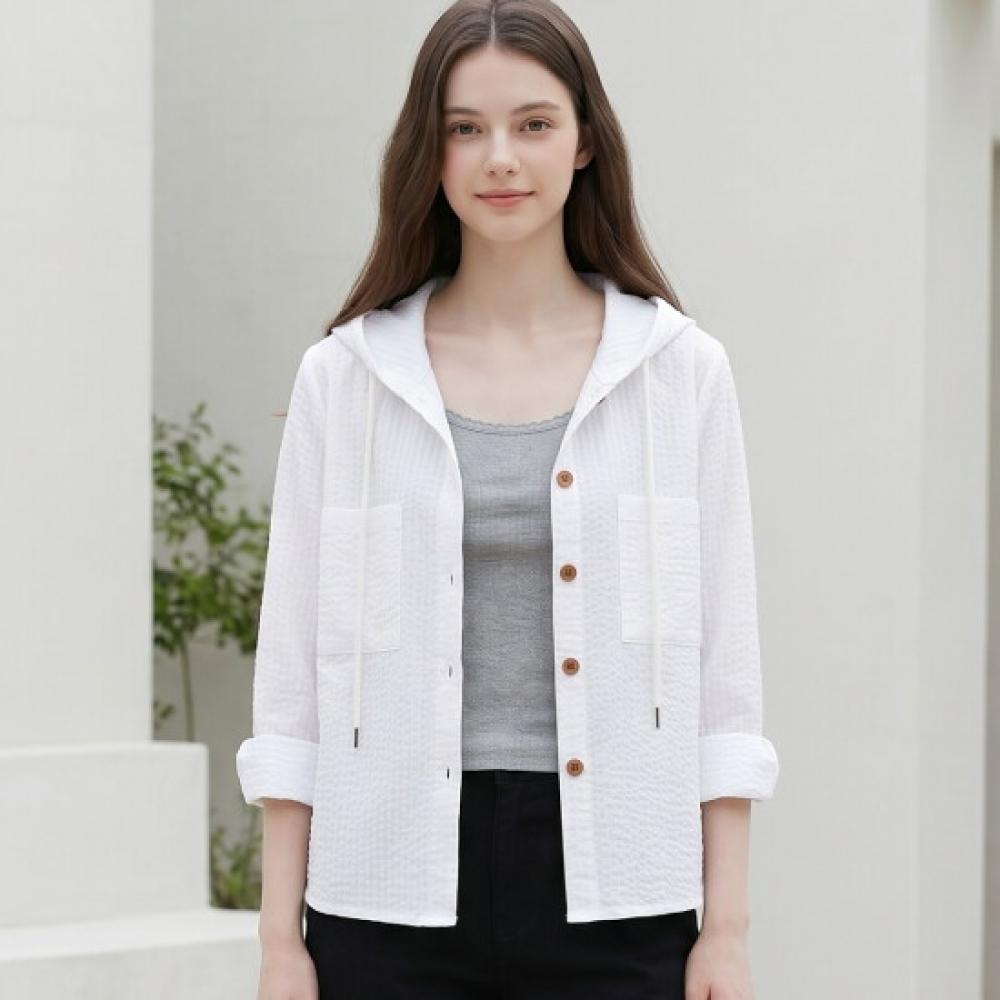 Karra TOn On TOne Stripe Hooded Jumper A6m0659