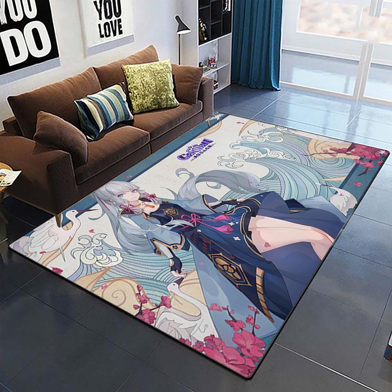 Genshin Impact Custom Carpet Home Decoration Rugs for Bedroom Yoga Mat Soft  Carpets for Living Room Soft Area Cushion