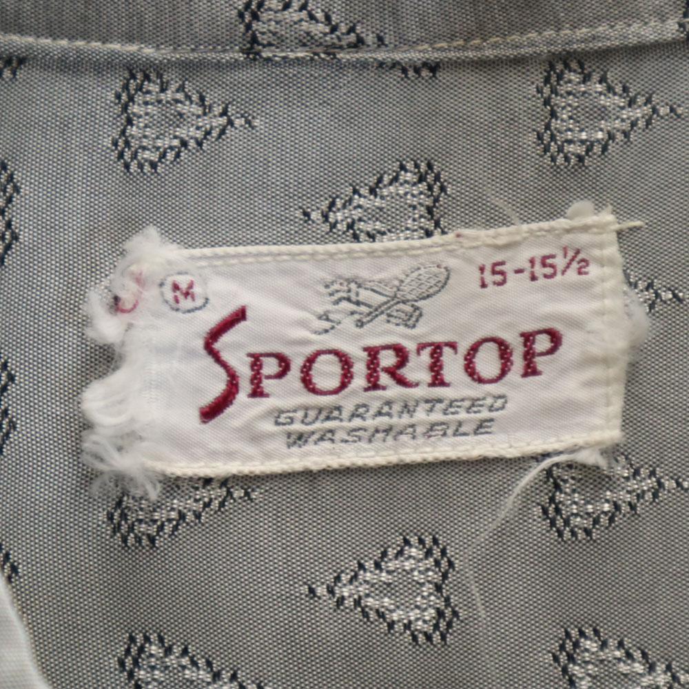 SPORTOP 50s Italian collar, box cut, open collar Overall handle Long sleeve shirt Men's Used