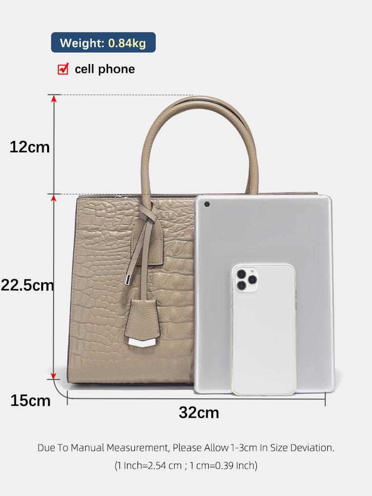 Zency Large Tote Bag for Women Genuine Leather