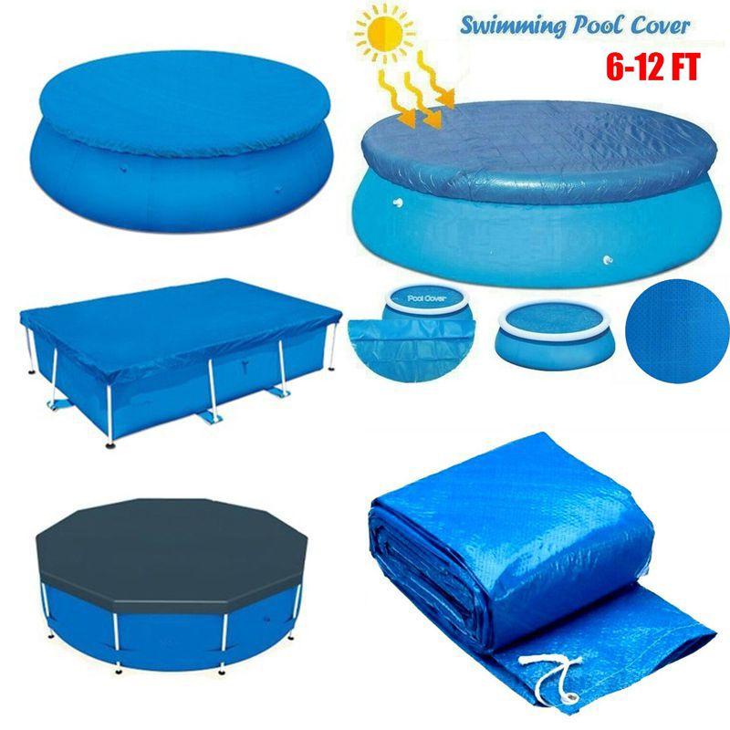 Durable Pe Material Foot Solar Pool Cover For Ground Rectangle And Round Pools