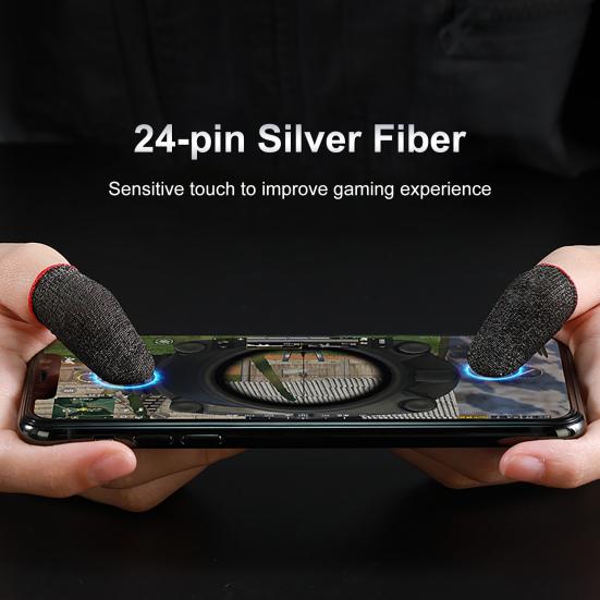 1 Pair Finger Breathable Ultra-thin Game Covers Universal Controller Fingertips Sleeves Thumb Gloves