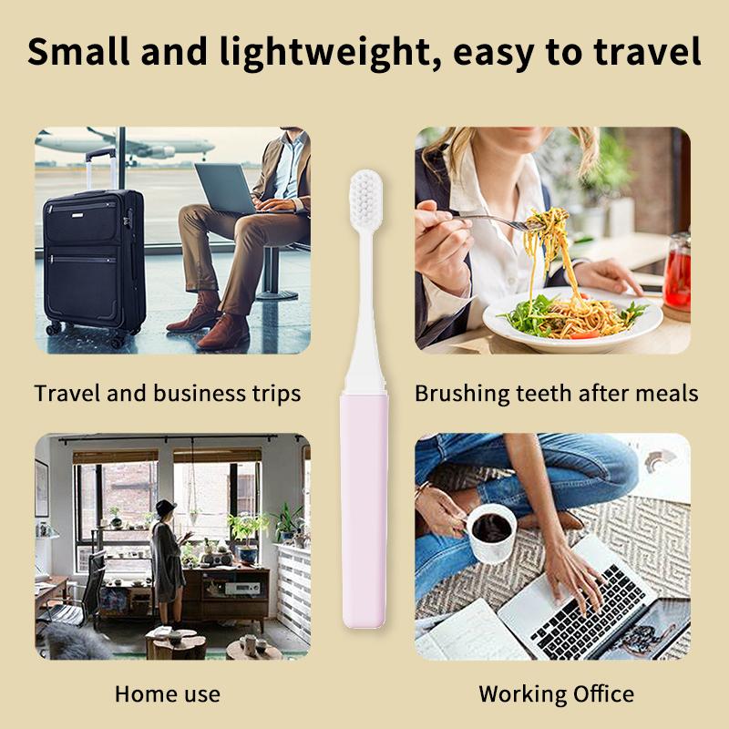 5 Stück Tragbare Kompakte Zahnbürste mit Weichen Borsten zum Falten Perfekt für Reisen, Camping und Wandern Leicht zu Mitnehmen und Effiziente Zahnbürste