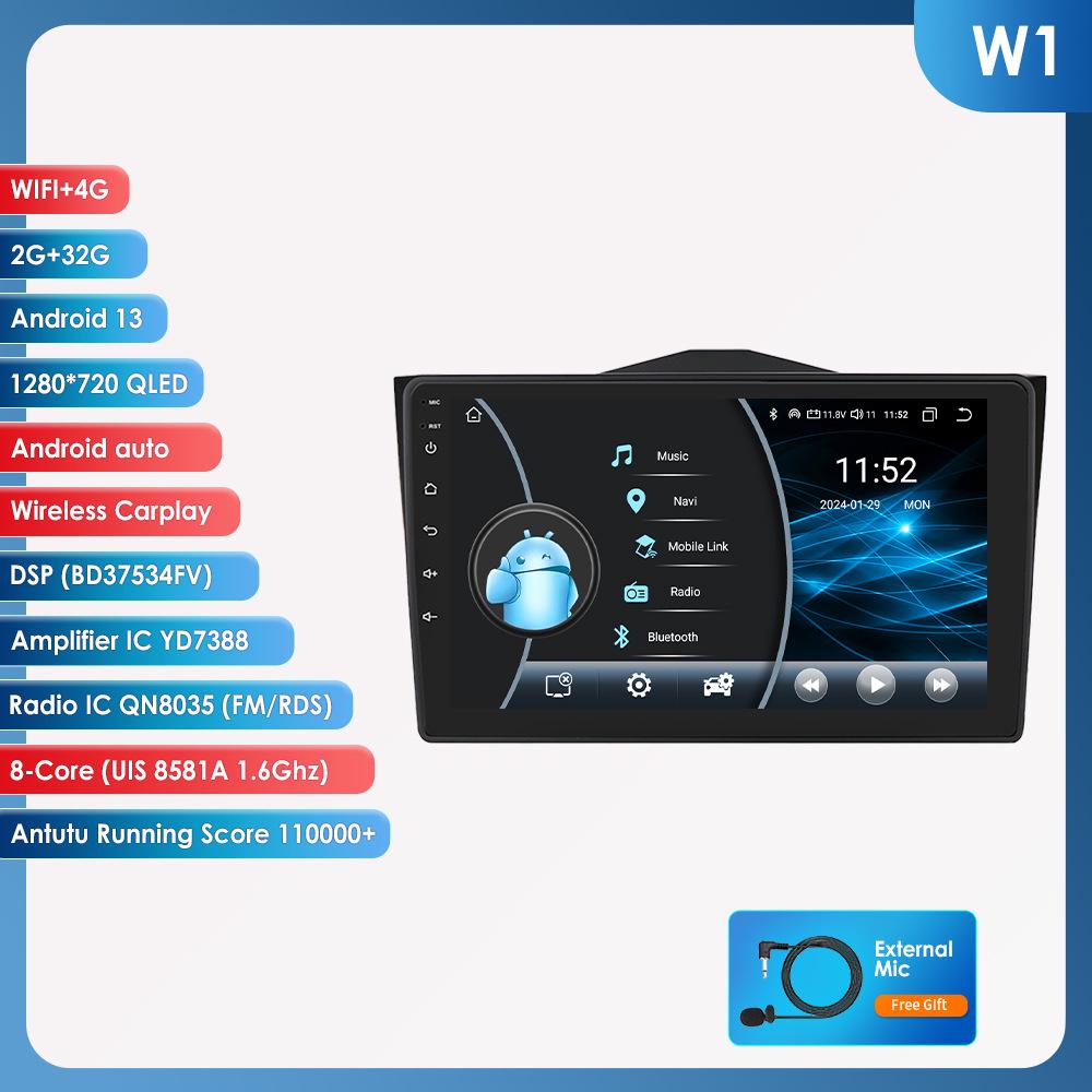9" Android Bluetooth GPS Navigator for 18-19 Lada BA3 - Car-Mounted Large Screen