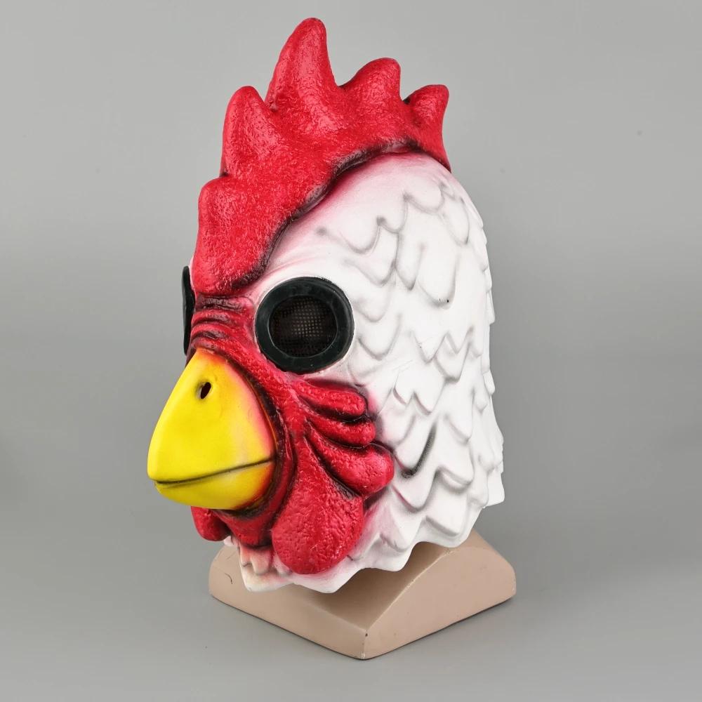 Miami Haan Cosplay Masker Latex Hotline Dieren Maskers Kippenkop voor Halloween Feest Maskerade Grappig Nieuw Persoonlijkheid Volwassene