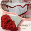 Finished Rose Blanket Bouquet Rose Flowers DIY Hand-woven Crocheting Stitch Blankets Girls Mother's Day Valentine's Day Gifts