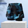 Completo da uomo a doppio strato per lo sport: Costumi da Bagno per Corsa, Fitness, Spiaggia e Nuoto