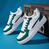 Men's Shoes Summer Breathable Trendy Versatile Casual White Sneakers Youth Non-Slip Sports Thick-Soled White Shoes