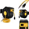 Carretel de Mangueira Automático de Parede Com Mangueira Pneumática Para Compressor, Conexão de 1/4", Comprimento