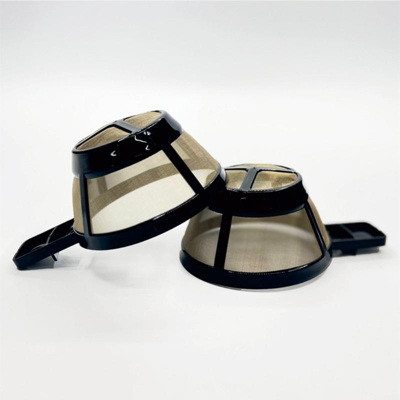 4 Stück Wiederverwendbarer Kaffeefilterkorb Metall Kaffeefilterkorb Sieb Hergestellt für Große Aromaextraktion