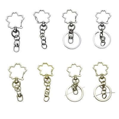 20Pieces Keychain Keyfob Keychain Pendants DIY Keyring Making Accessaries Keyrings Part Split Keyfob for Handmade Crafts