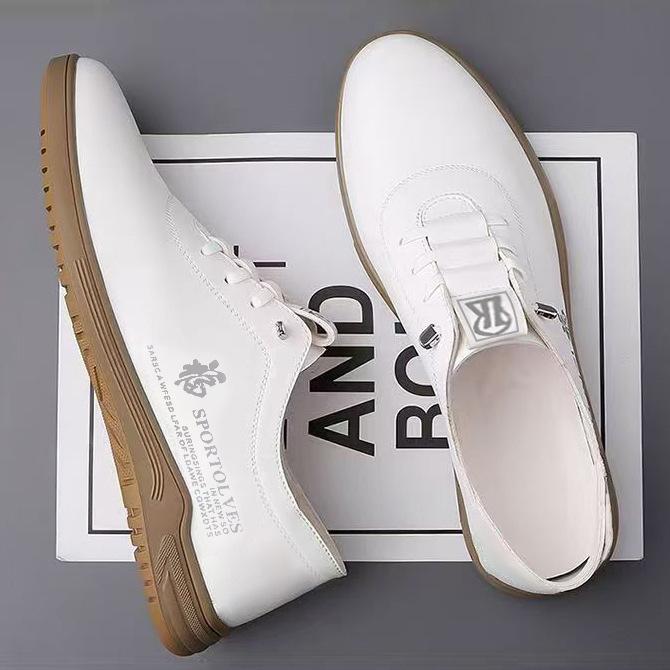 New Men's Shoes Daily Travel Business Leather Shoes Soft Sole Soft Leather Case Casual Shoes Versatile Flat Shoes