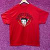 Betty Boop Red Heart Graphic Design T-Shirt