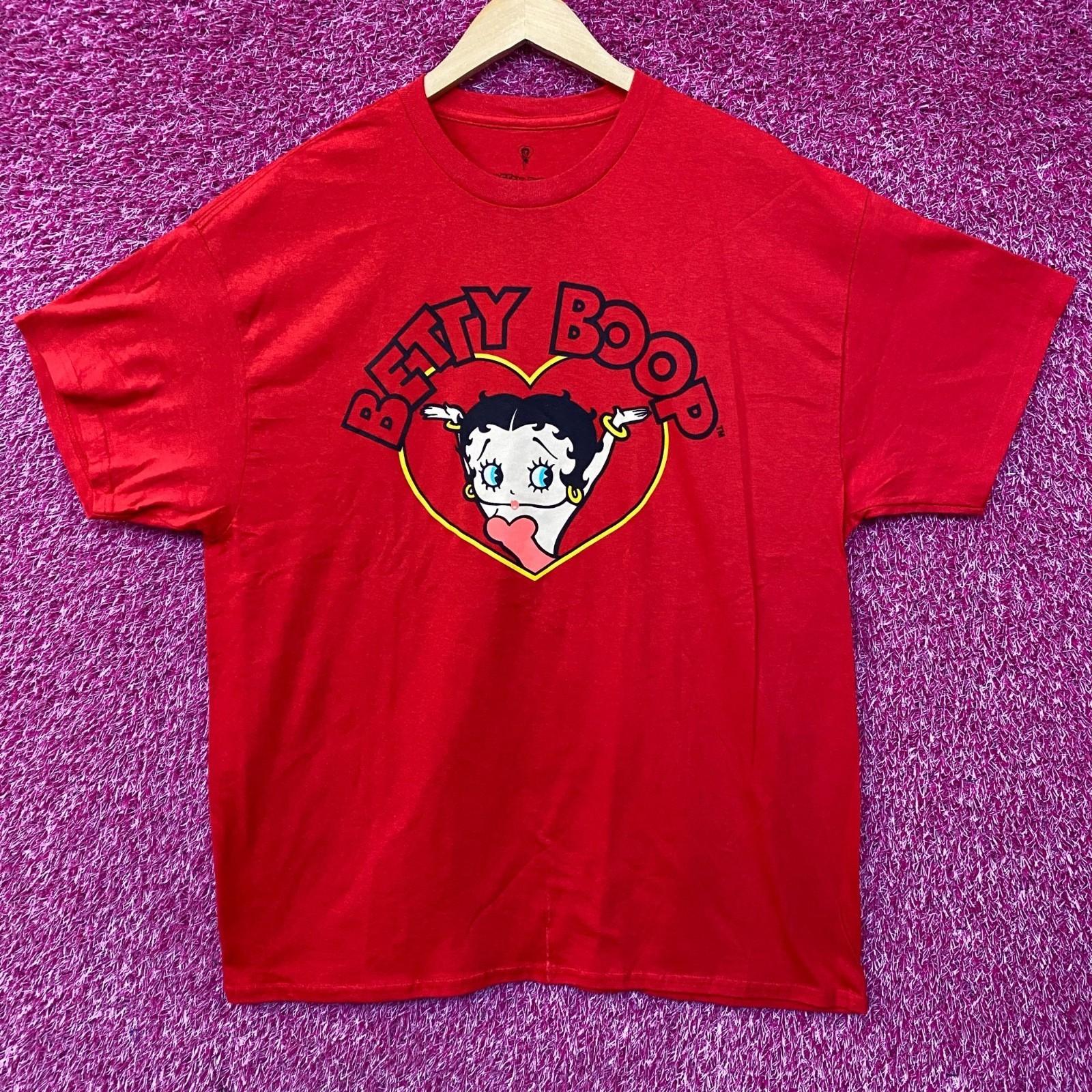 

Футболка с графическим дизайном Betty Boop Красное Сердце 3XL