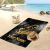Scorpions Custom Beach Towel, Print Your Name Text Lightweight Absorbent Towel for Swimming Travel