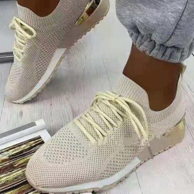 Fashion New Arrival Mesh Lace Up Sneakers Women Casual Platform Shoes White Shoes Daily Jogging Sports Shoes Tenis Feminino Plus Size 43