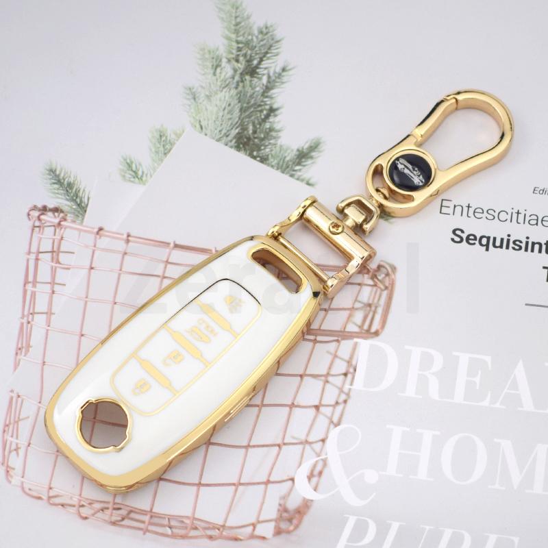 4/5 Buttons Auto Shell Fob Holder For Nissan X-Trail T33 Kicks Qashqai J12 Juke Teana Altima Ariya Tpu Car Key Case Cover Bag