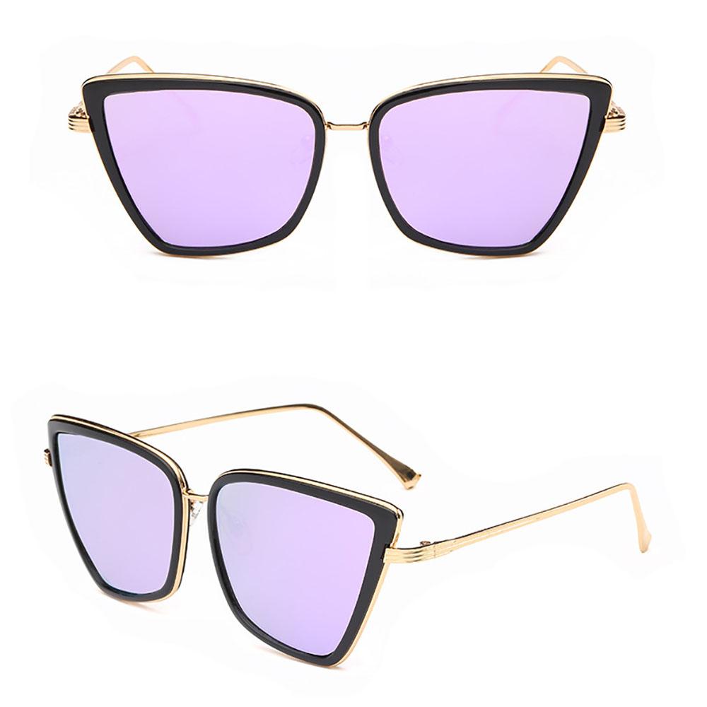 Metal Retro Oversized Sunglasses Women Sexy Cat Eye Luxury Sun Glasses Female Black Gradient Vintage Ladies Oculos De Sol