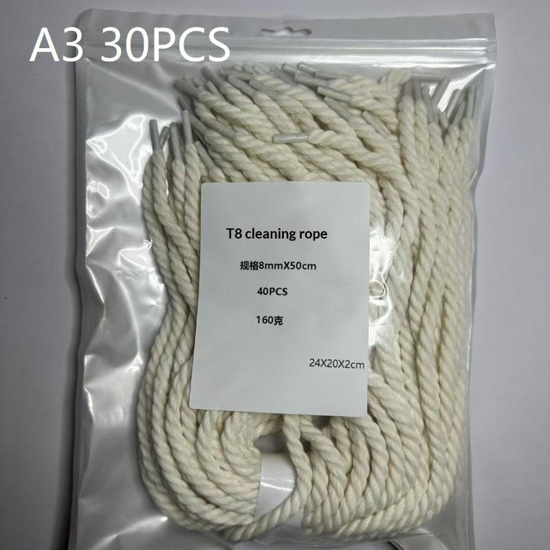 30/40/50Pcs 3D Printer Lead Screw Cleaning Cotton Rope 360 Degree Deep Clean Removes Stubborn Dirt For Printer Maintenance