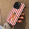 Cute Green And White Plaid Animal Phone Case For Samsung Galaxy S26 S25 Ultra S24 S23 FE S22 S21 Plus A56 A55 Hard Matte Cover