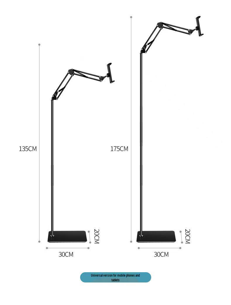 

Adjustable Folding Floor-Standing Phone & Tablet Stand for Streaming and Viewing