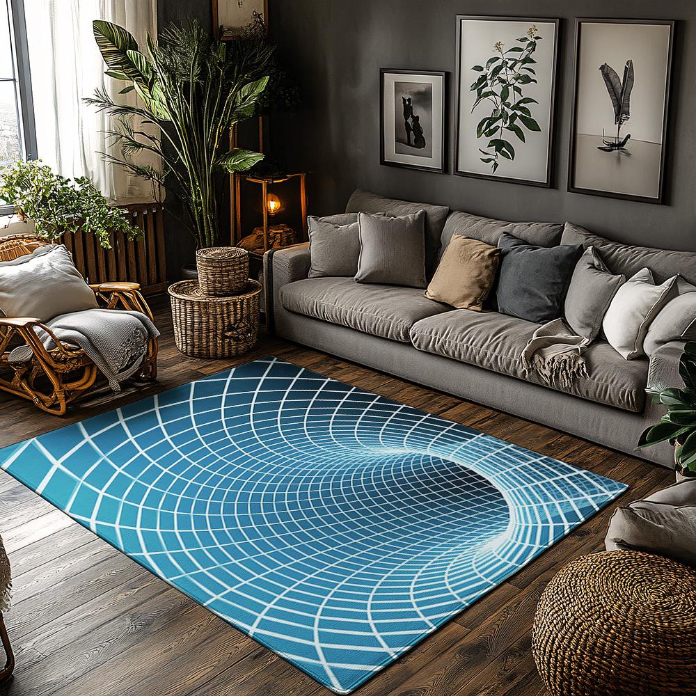 

Tuniu 3D Optical Illusion Warp Tunnel Rug Mat for Living Room Bedroom Kitchen Floor Decor 50x80cm