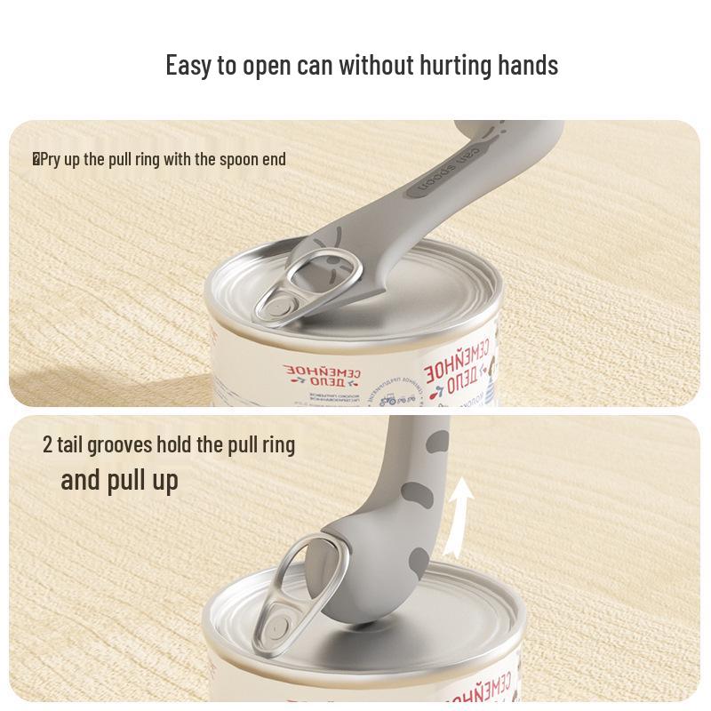 Cat & Dog Food Can Lid and Spoon Set