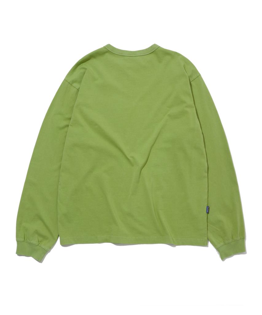 PENFIELD Washed Basic Pocket Long Sleeve T-Shirt Green_Fs1Kt40U