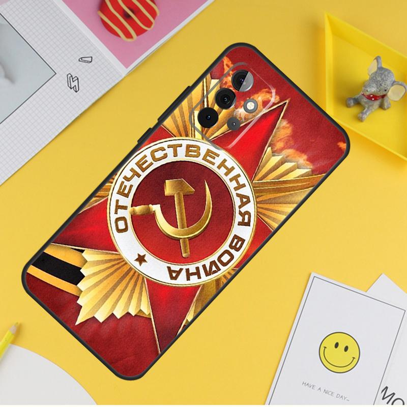 

USSR Flag Soviet Union Case For Samsung Galaxy A54 A34 A14 A56 A52 A53 A16 A26 A36 A55 A35 A15 A32 A12 A33 A13 A17 Samsung A12