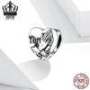 Everle S925 Sterlingsilber Herz Perlenarmband - Schlichter, modischer Liebesschmuck